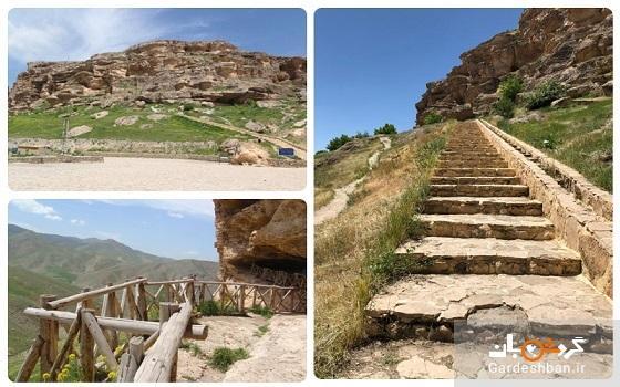 غار تاریخی کرفتو سنندج از مهم ترین غارهای تاریخی ایران، عکس