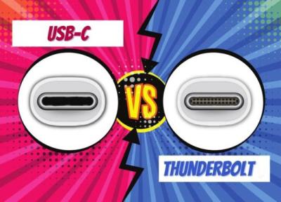 تاندربولت در برابر USB، C؛ تفاوت این پورت ها در چیست؟